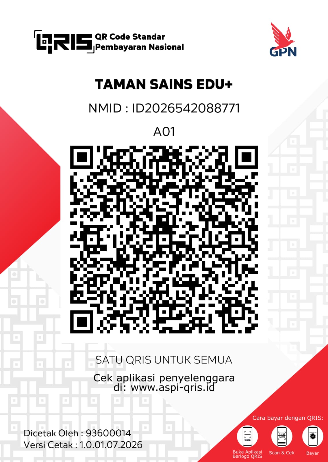 QRIS Taman Sains